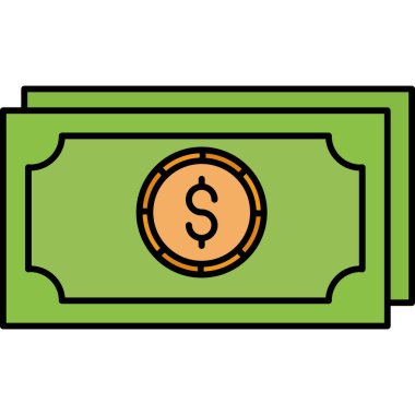 Para için. Web simgesi basit illüstrasyon