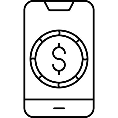 Mobil bankacılık. Basit resimleme