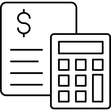 Hesap makinesi. Web simgesi basit tasarım