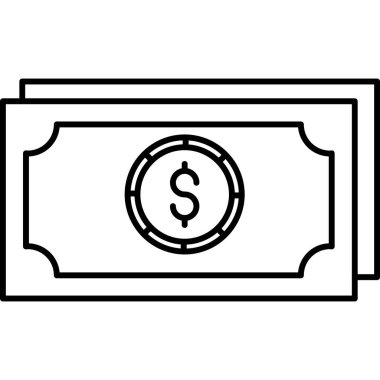 Para için. Web simgesi basit illüstrasyon