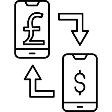 Mobil bankacılık. Basit resimleme