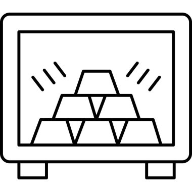 Şömine. Web simgesi basit illüstrasyon