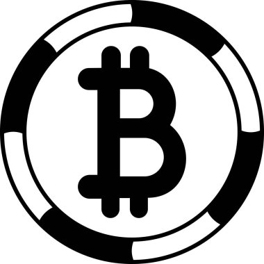 bitcoin. Web simgesi basit illüstrasyon