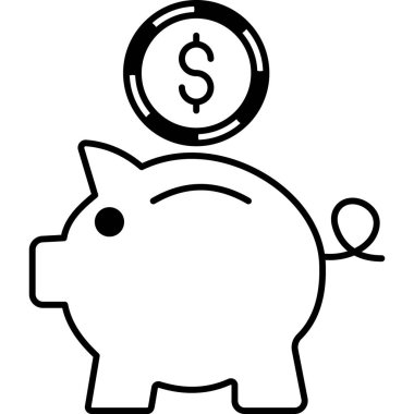 Domuz kumbarası. Basit tasarım