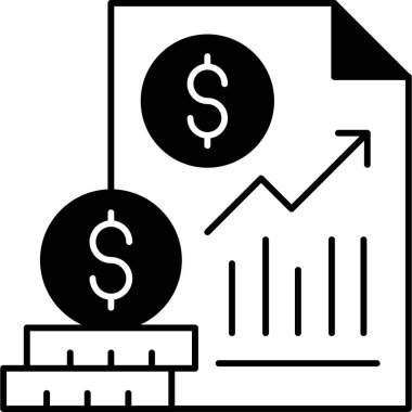 Finansal büyüme Basit resimleme