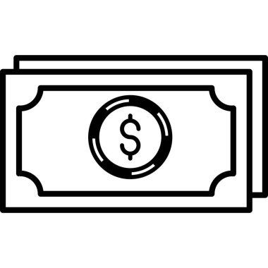 Para için. Web simgesi basit illüstrasyon