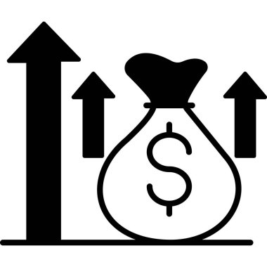 Büyüme. Web simgesi basit illüstrasyon