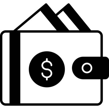 Para için. Web simgesi basit illüstrasyon