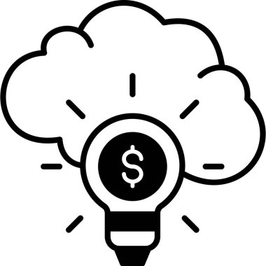 Bulut. Web simgesi basit tasarım