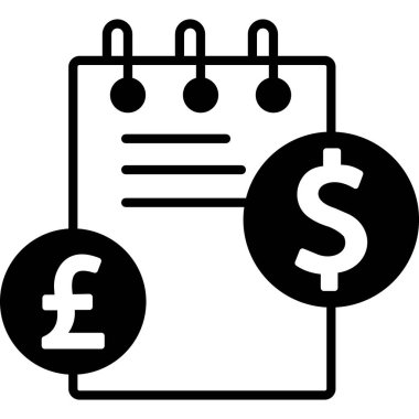 Dolar. Web simgesi basit illüstrasyon