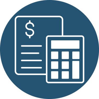 bankacılık ve finans hattı vektör simgesi