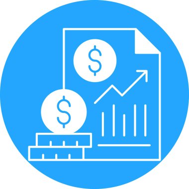 iş ve finans ikonu vektör illüstrasyonu