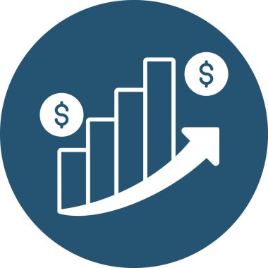 iş grafiği simgesi, vektör illüstrasyonu