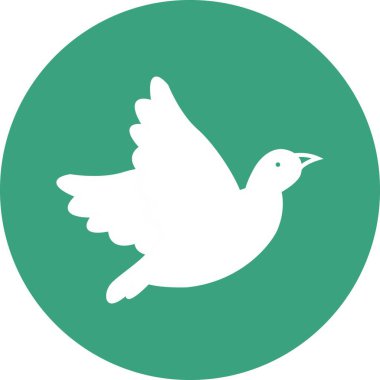 güzel kuş vektör simgesi