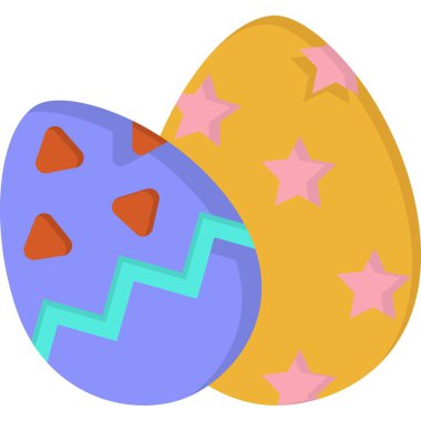 easter egg with colorful eggs