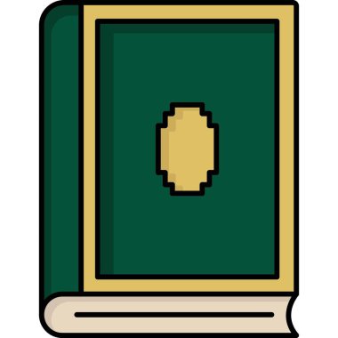 Kitap. Web simgesi basit illüstrasyon