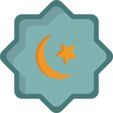 Ramazan. Web simgesi basit illüstrasyon