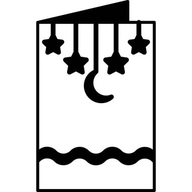 Bir yıldız simgesinin vektör illüstrasyonu