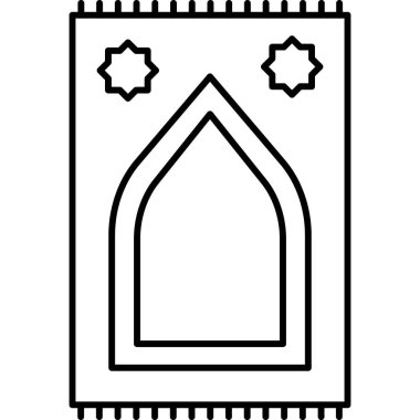 Cami simgesi vektör illüstrasyonu