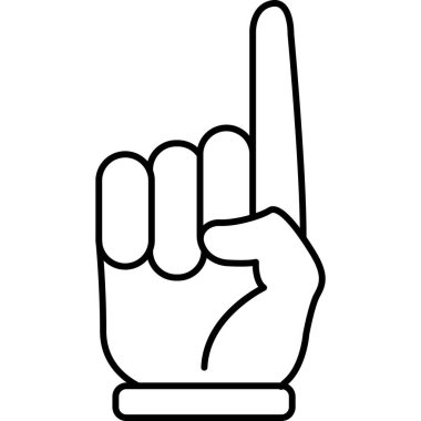 Zafer işareti gösteren el.