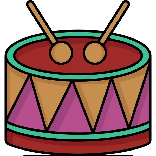 Drum Icon Vector Illustration Personal Commercial Use — Stockfoto
