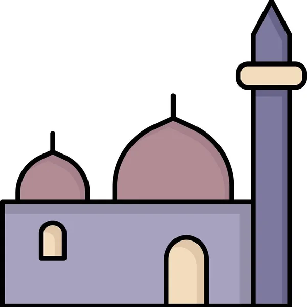 Masjid Desain Sederhana Ikon Web — Stok Foto