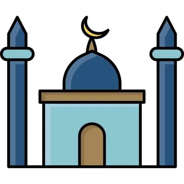 Mesquita Ícone Web Design Simples — Fotografia de Stock