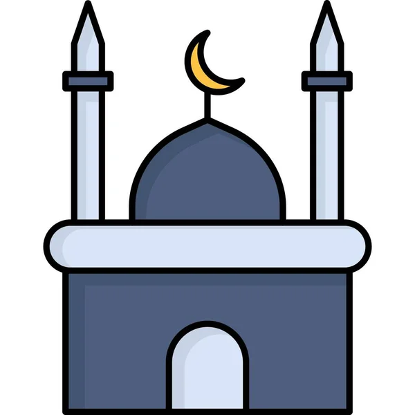 Mezquita Icono Web Diseño Simple —  Fotos de Stock