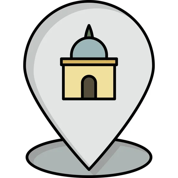 illustration of a medieval location icon