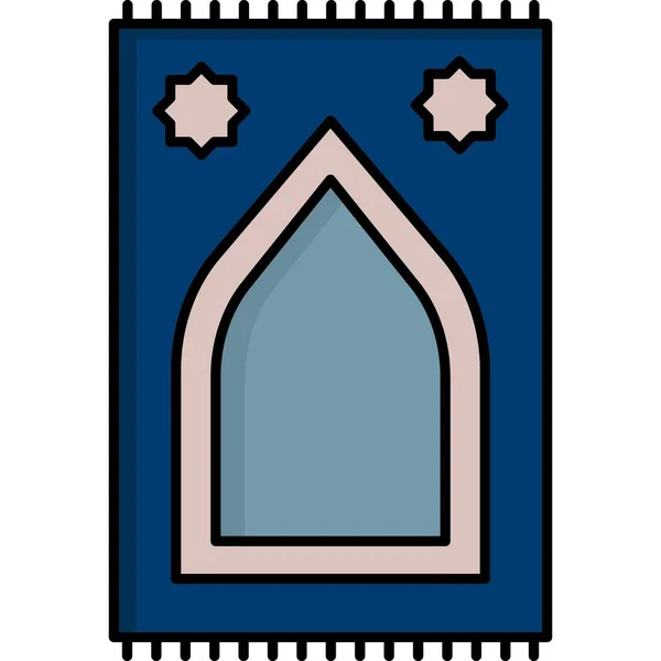 Moskee Icoon Vector Illustratie — Stockfoto