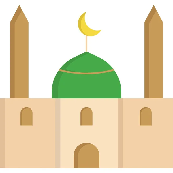 Mezquita Icono Web Diseño Simple — Foto de Stock