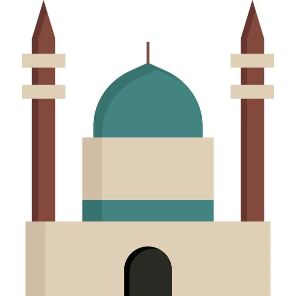 Мечеть Веб Іконка Проста Ілюстрація — стокове фото