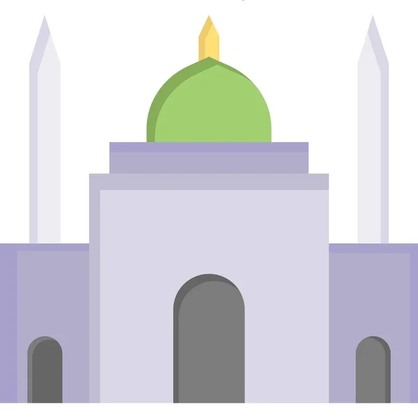 Masjid Ikon Web Ilustrasi Sederhana — Stok Foto