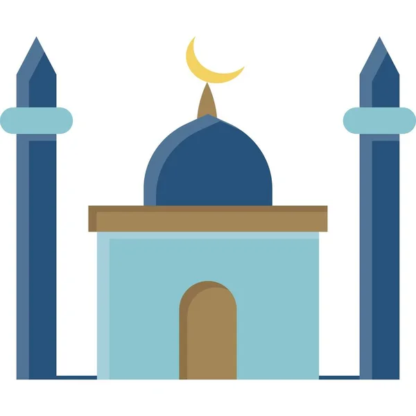 Mezquita Icono Web Diseño Simple — Foto de Stock