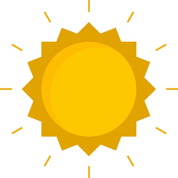sun icon. flat design style eps 10