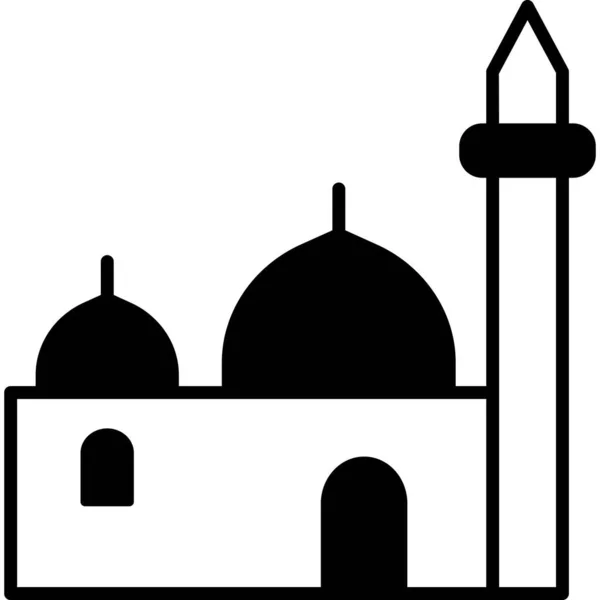 Τζαμί Web Εικονίδιο Απλό Σχεδιασμό — Φωτογραφία Αρχείου