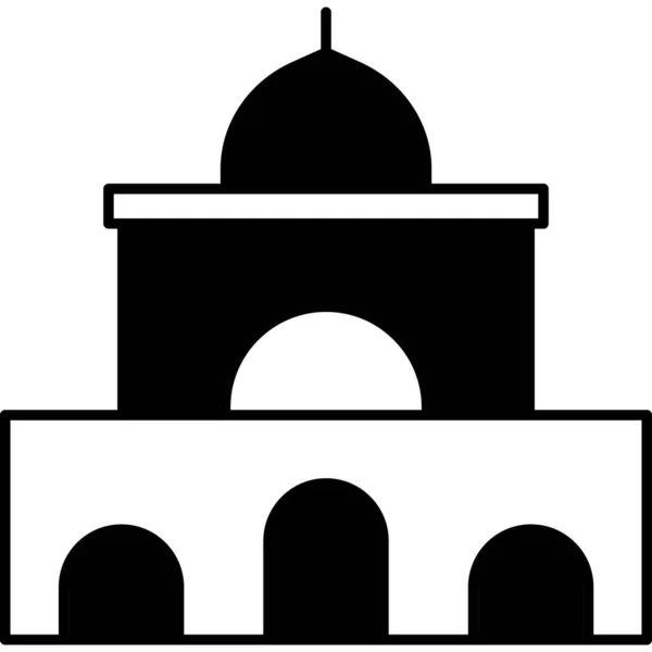 Moschea Icona Web Semplice Illustrazione — Foto Stock