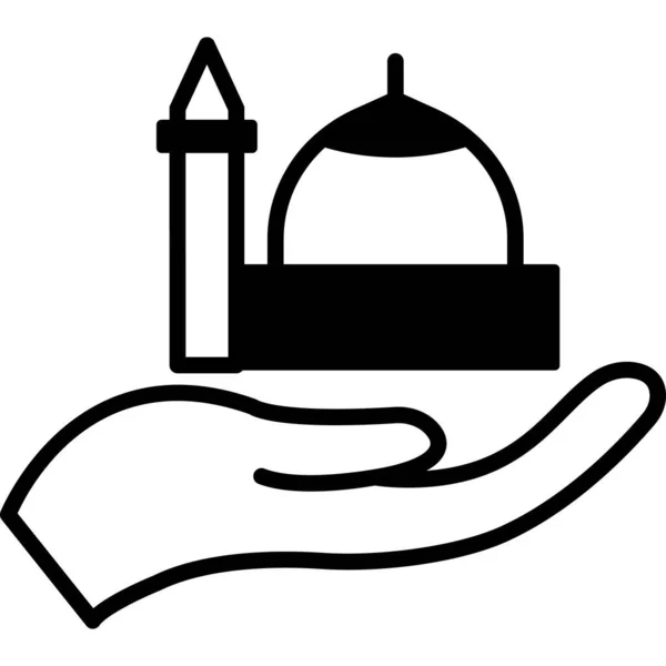 Ramadan Icona Web Semplice Illustrazione — Foto Stock