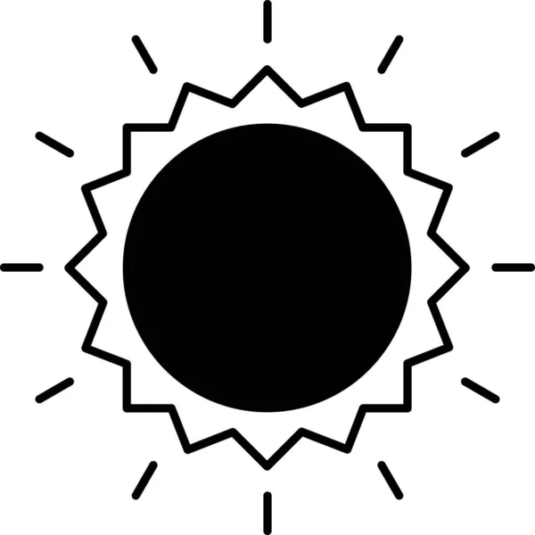 Słońce Ikona Web Prosta Ilustracja — Zdjęcie stockowe