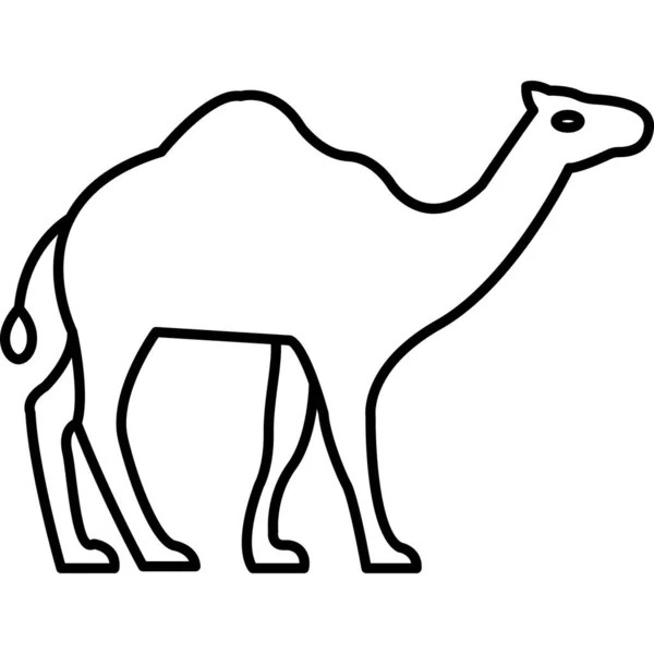 Верблюд Простий Дизайн Піктограми Веб — стокове фото