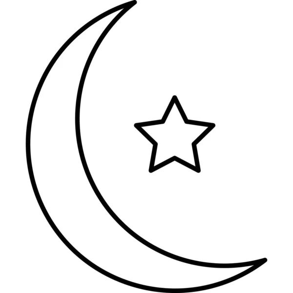 Moon Vector Icon Sign Illustration — стоковое фото