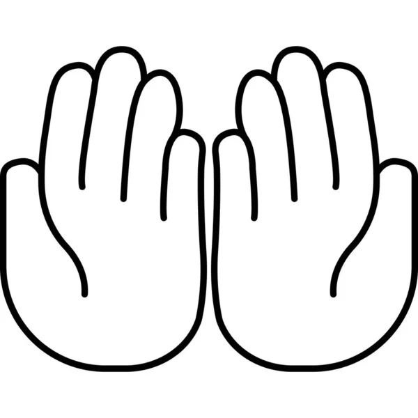 Handschoenen Web Icoon Eenvoudig Ontwerp — Stockfoto