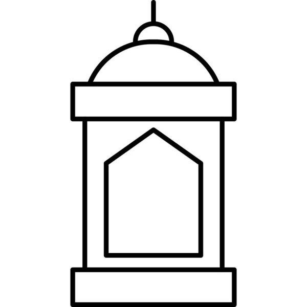 Ramadan Kareem Lantern Icon Vector Illustration Graphic Design — Stock Photo, Image
