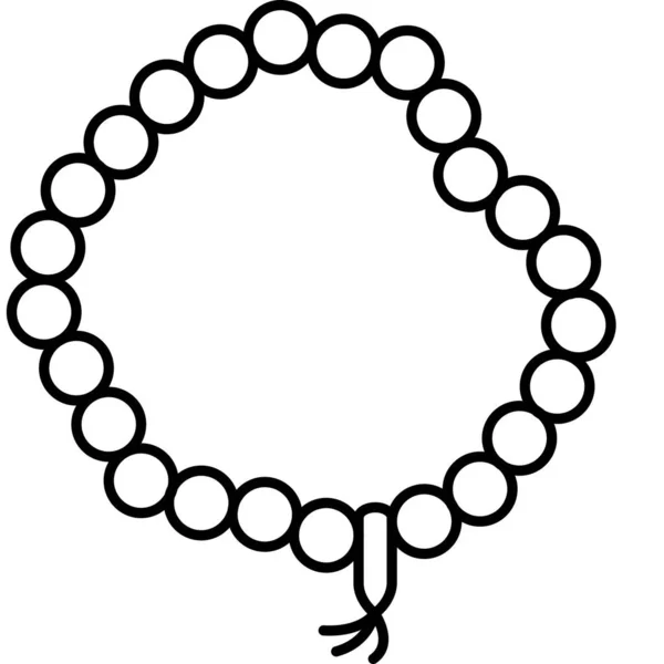 Halskette Web Symbol Einfache Illustration — Stockfoto