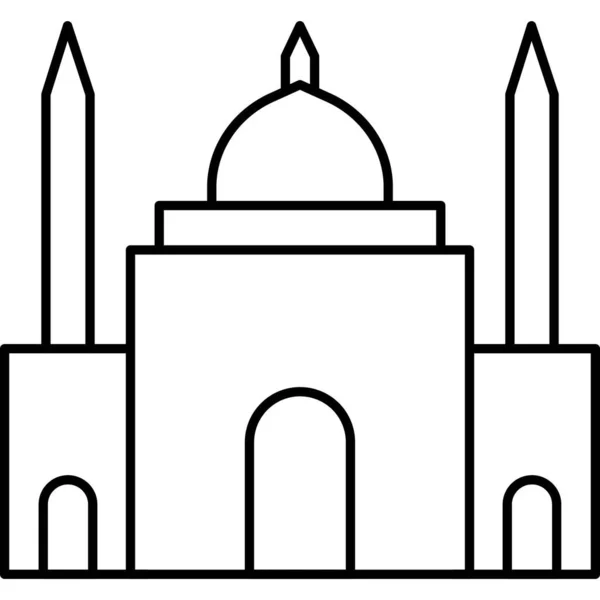 Mosque Web Icon Simple Illustration — Stock Photo, Image