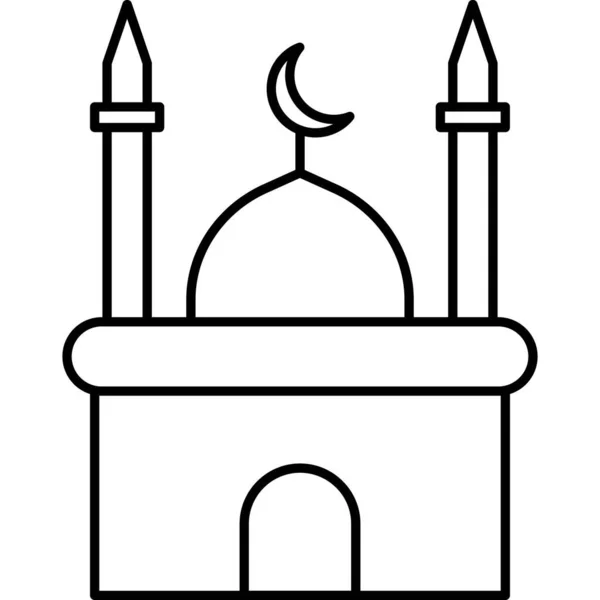 Mesquita Ícone Web Design Simples — Fotografia de Stock