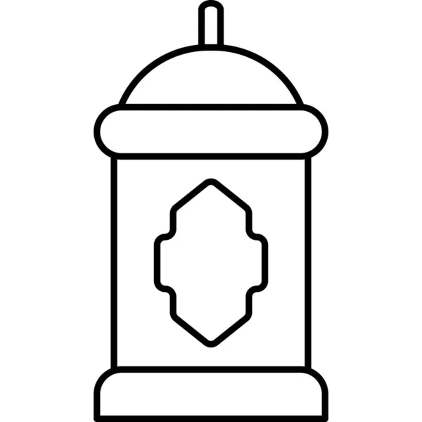 Laterne Web Symbol Einfache Illustration — Stockfoto