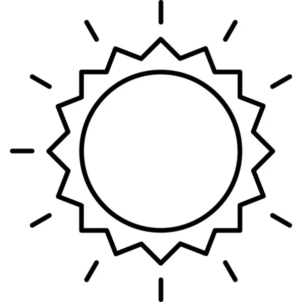 Sol Ícone Web Ilustração Simples — Fotografia de Stock