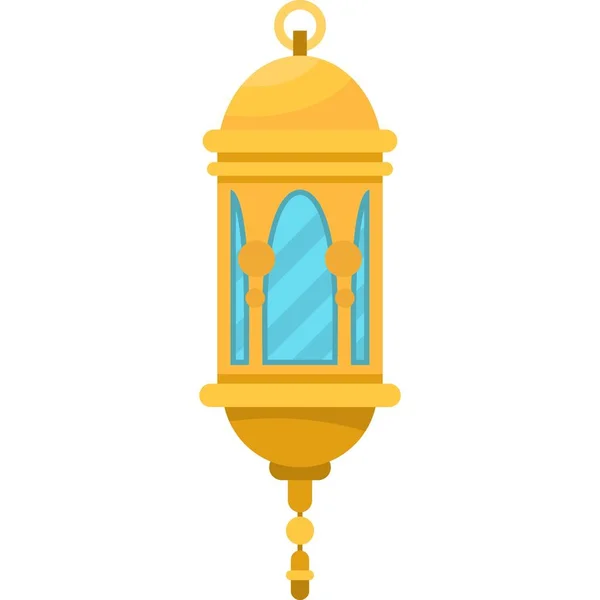 Векторная Иллюстрация Иконки Фонаря Лампы Разных Стилях — стоковый вектор