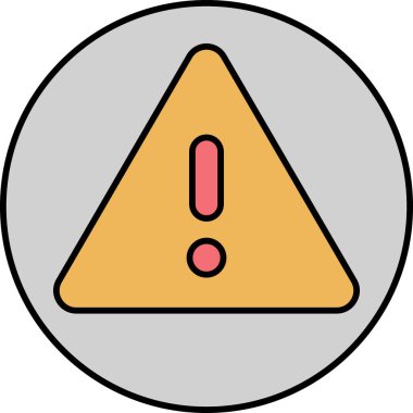 Moda biçimi izole edilmiş arkaplanda ünlem simgesi simgesi